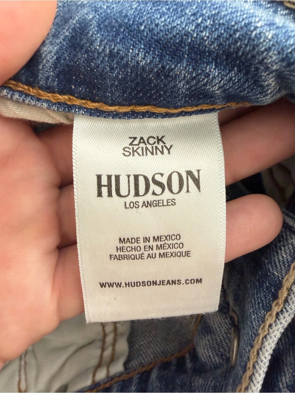 Hudson Jeans Zack Skinny in Blue Denim